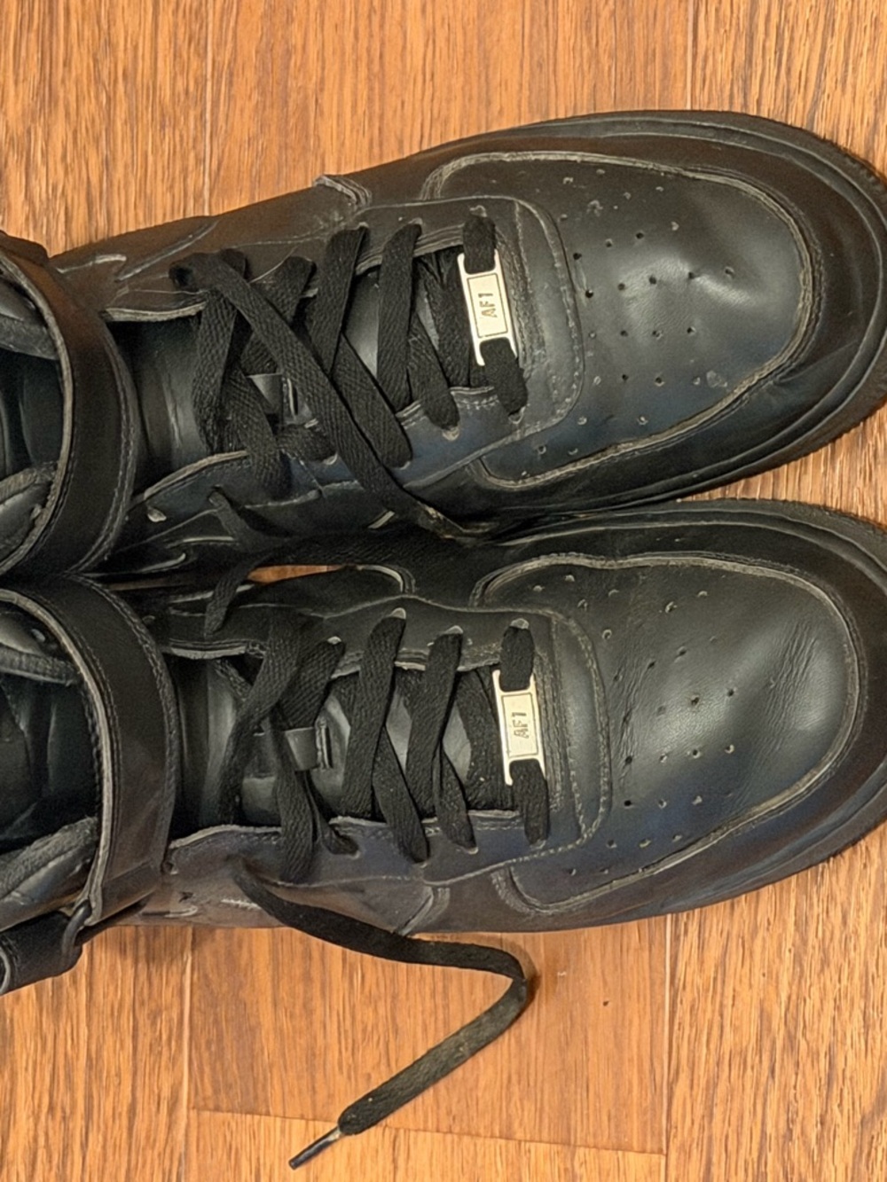 Nike Black High-Top Sneakers with Strap
